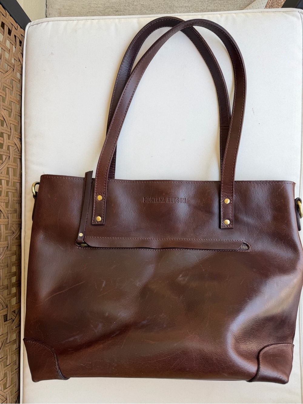 Brown Leather Tote Bag